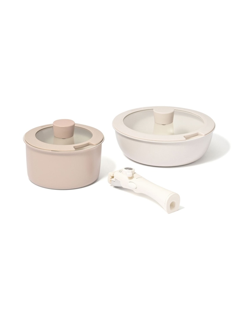 Francfranc GO TABLE 鍋・フライパン ベーシック5点セット グレー フランフラン 食器・調理器具・キッチン用品 鍋・フライパン グレー【送料無料】