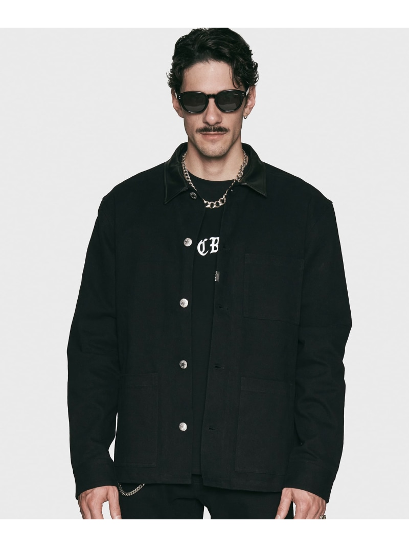 楽天市場】CRIMIE クライミー LEATHER COLLAR TWILL STRETCH COVER ALL