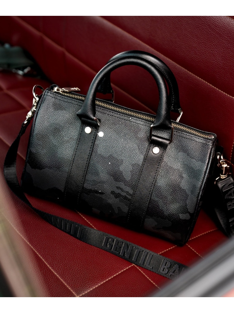 B\u00272nd GENTIL BANDIT(ジャンティバンティ)MINI BOSTON BAG ビーセカンド 御徒面子 余分の物の御徒面子 黒いこと【貨物輸送無料】