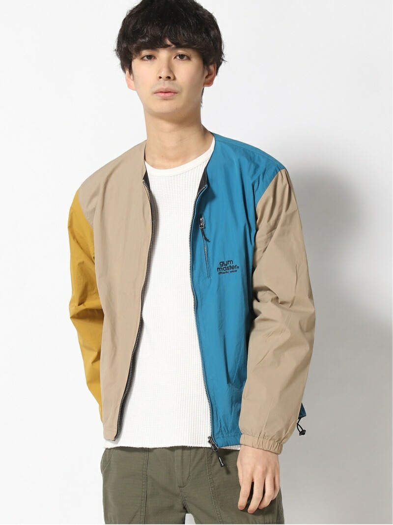 【楽天市場】gym master gym master/(U)RVナイロンウインドブレイクノーカラーJKT ジムマスター ジャケット・アウター