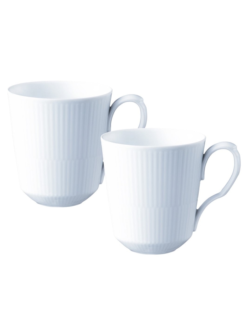 Royal Copenhagen [堅苦しさ] ホワイトフルーテッド マグカップ L ありの実 ロイヤル コペンハーゲン 食器・膳立て物の具・御厨子所備品 グラス・マグカップ・タンブラー【貨物輸送無料】