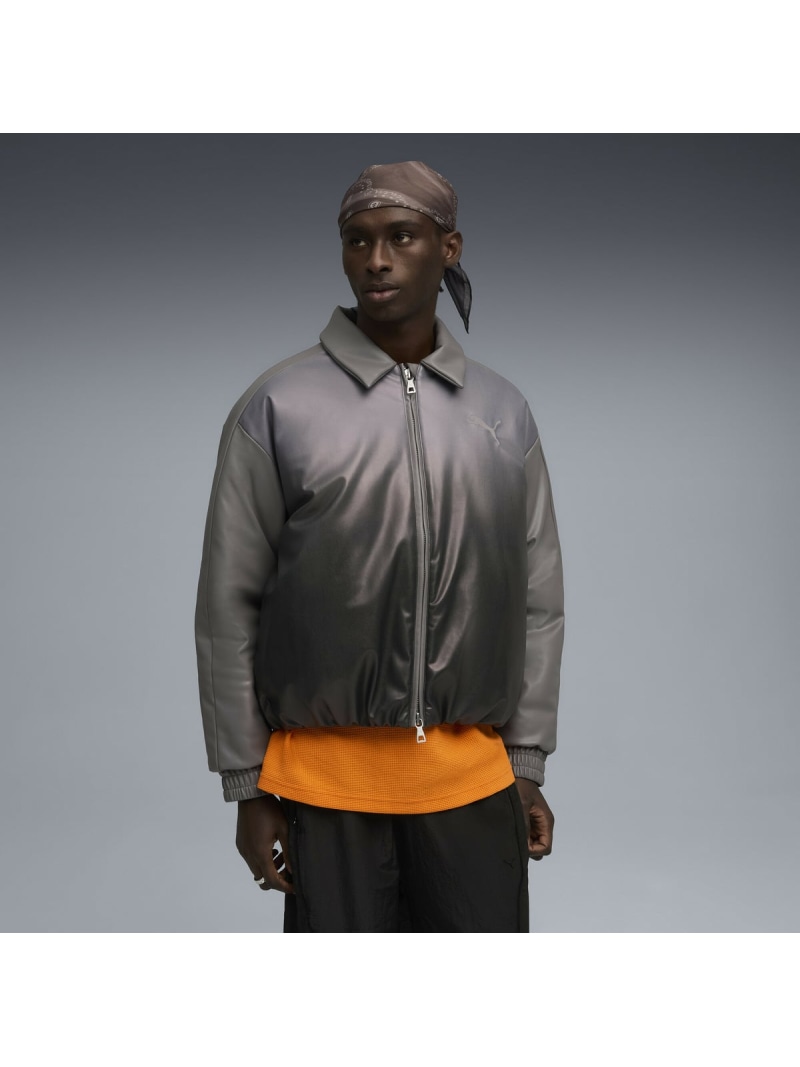 PUMA メンズ スペシャルアイテムズ T7 ボンバージャケット SPECIAL ITEMS T7 Jacket ピューマ ジャケット・アウター 上衣・前掛け 薄墨色【貨物輸送無料】