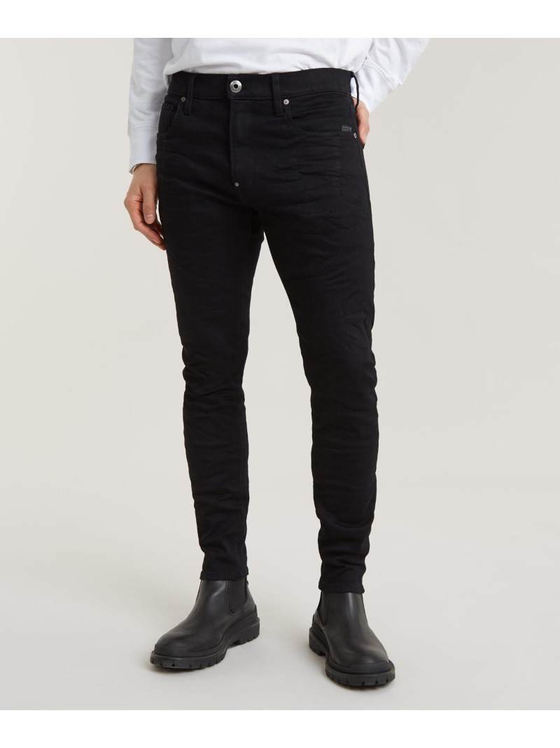 G-Star RAW 【公式ショップ】REVEND SKINNY JEANS/ストレッチスキニージーンズ ジースターロゥ パンツ ジーンズ・デニムパンツ ブラック【送料無料】｜ Fashion Men