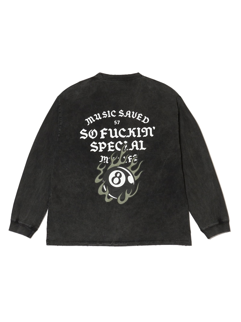 MSML M LOGO 8 BALL LONG SLEEVE T SHIRT ガーデン トップス カットソー・Tシャツ ブラック【送料無料】