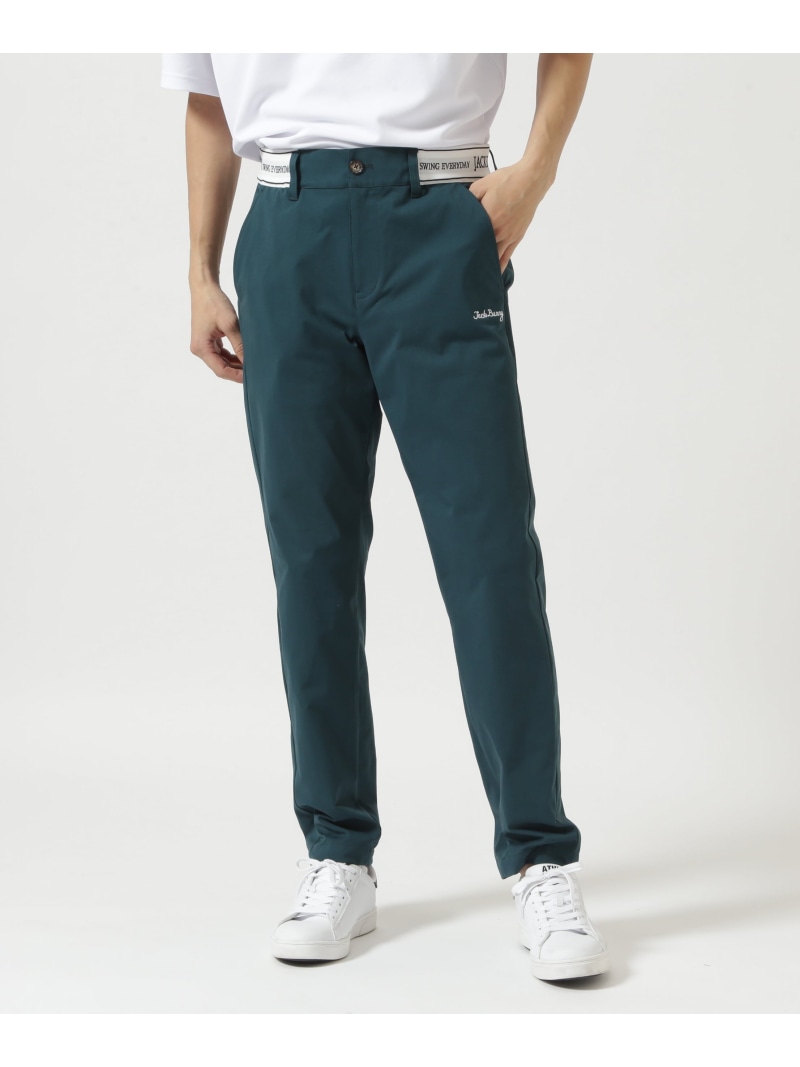 【SALE／30%OFF】Jack Bunny!! wondershapeヘリンボーンジャージロングパンツ ジャックバニー パンツ その他のパンツ グリーン ベージュ【RBA_E】【送料無料】｜ Fashion Men