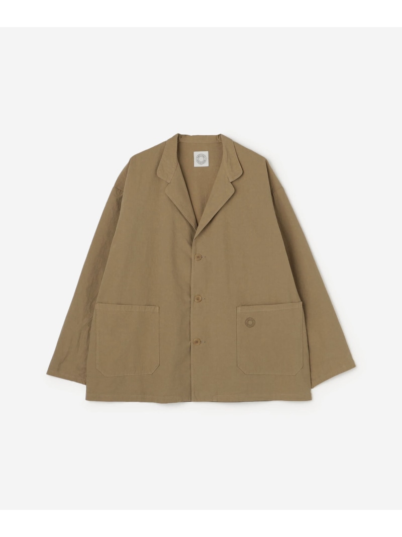 Bshop ORCIVAL ｜ ガーメントダイ コットン ノッチドラペルジャケット MEN ビショップ ジャケット・アウター テーラードジャケット・ブレザー ブラック ベージュ【送料無料】