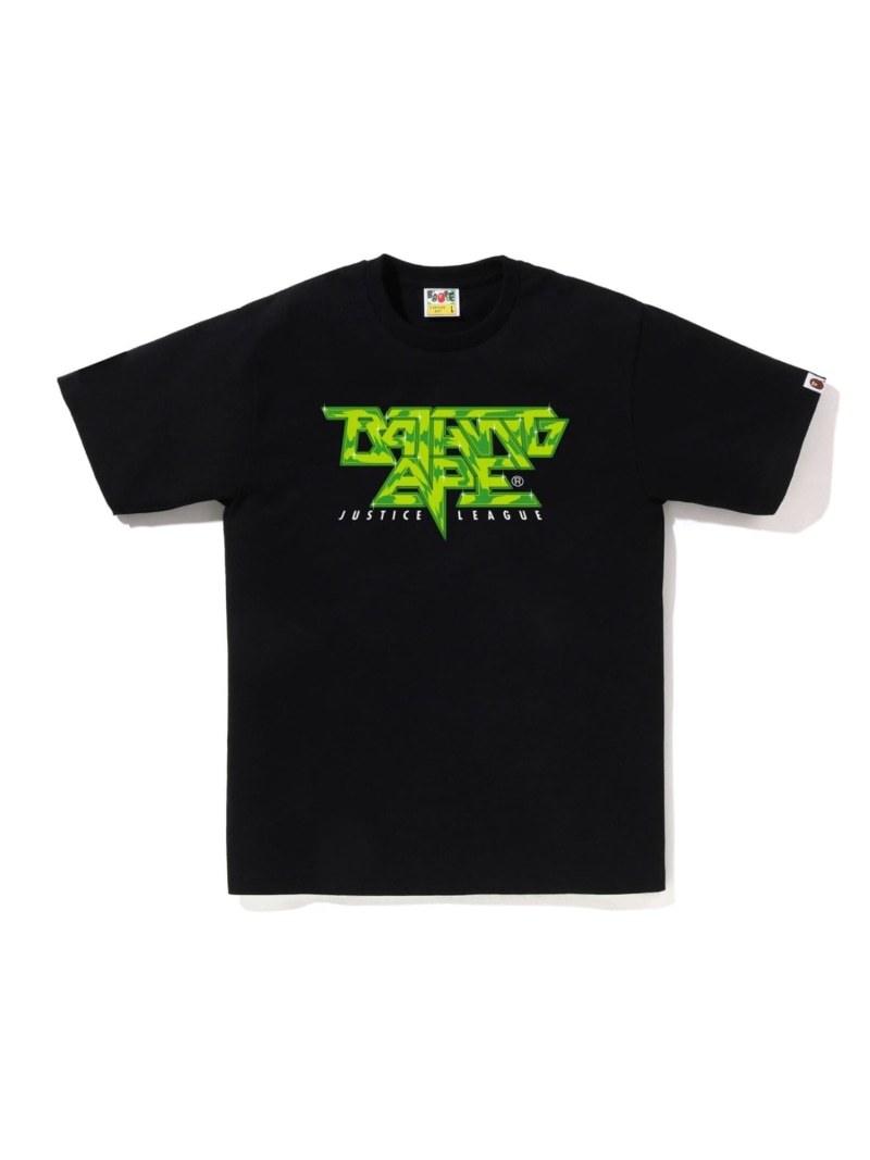 A BATHING APE GROOVY JUSTICE LEAGUE TEE ア ベイシング エイプ トップス カットソー・Tシャツ ブラック ホワイト【送料無料】