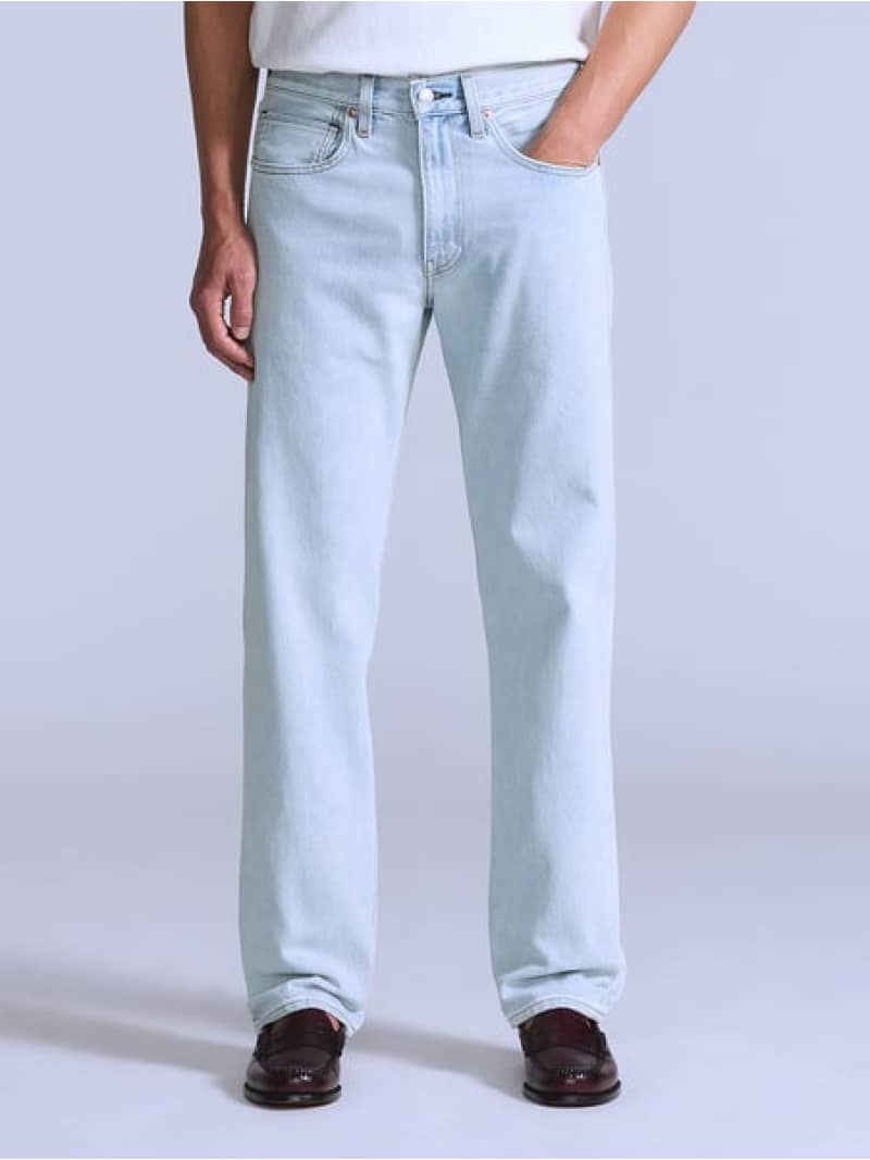 Levi's BLUETAB(TM) ANCHOR RELAXED ジーンズ ライトインディゴ リーバイス パンツ ジーンズ・デニムパンツ ネイビー【送料無料】｜ Fashion Men