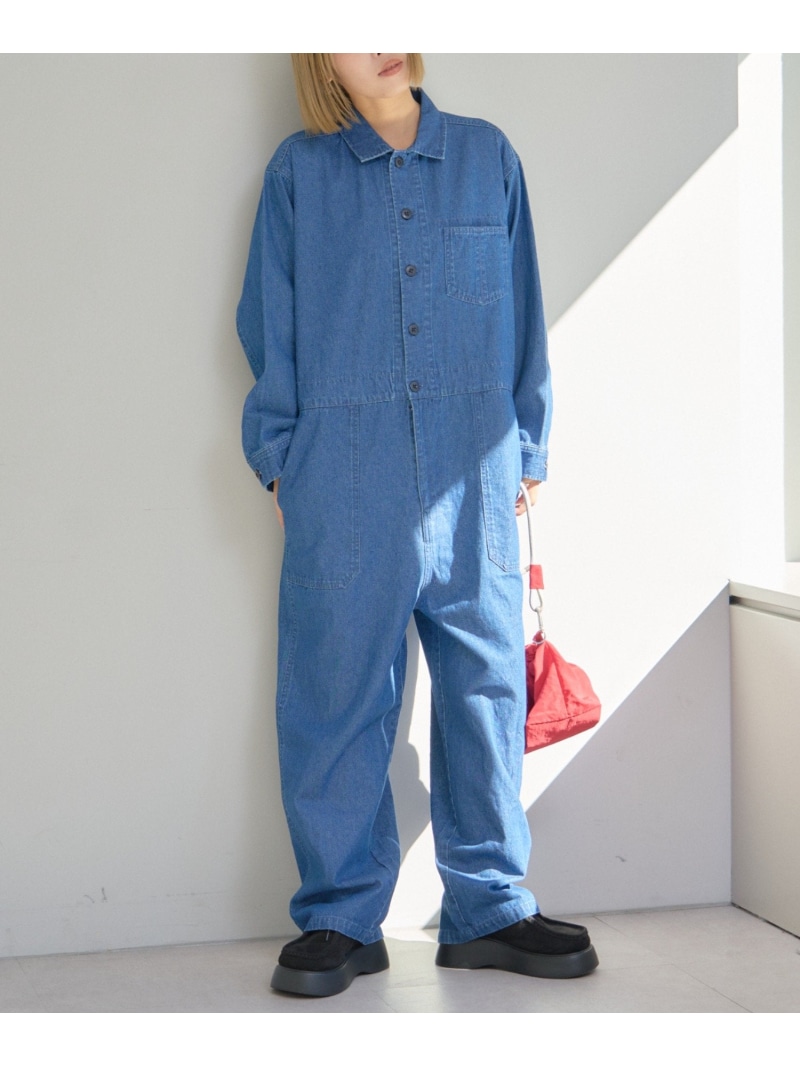 サロペット・オーバーオール・オールインワン ANDRESD 楽天市場】【SALE／30%OFF】(M)デニムWニーオーバーオール niko