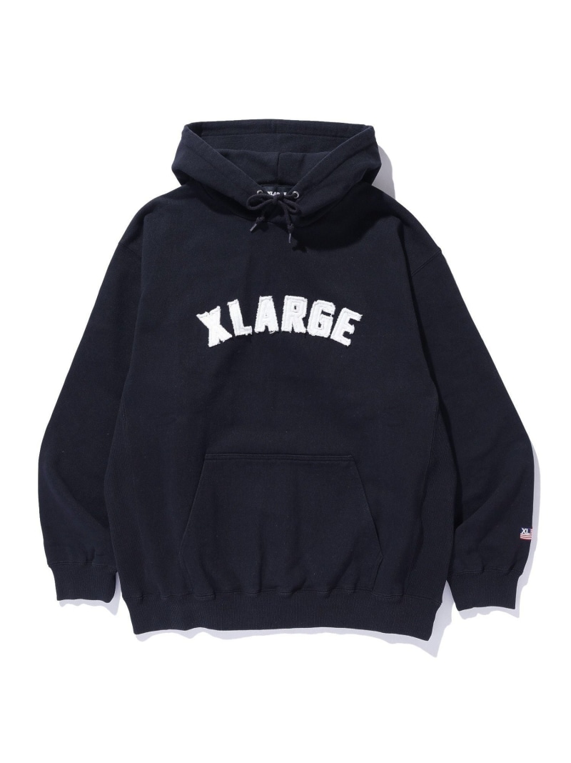 【SALE／30%OFF】XLARGE ARCH LOGO PULLOVER HOODED SWEATSHIRT エクストララージ トップス スウェット・トレーナー ネイビー ブラウン ブラック【RBA_E】【送料無料】