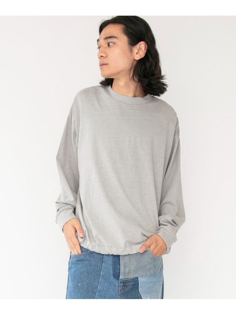 【SALE／30%OFF】Johnbull Private labo オーバーダイバルーンロングスリーブプルオーバー ジョンブルプライベートラボ トップス カットソー・プルオーバー オレンジ色 青み 薄墨色【RBA_E】【貨物輸送無料】
