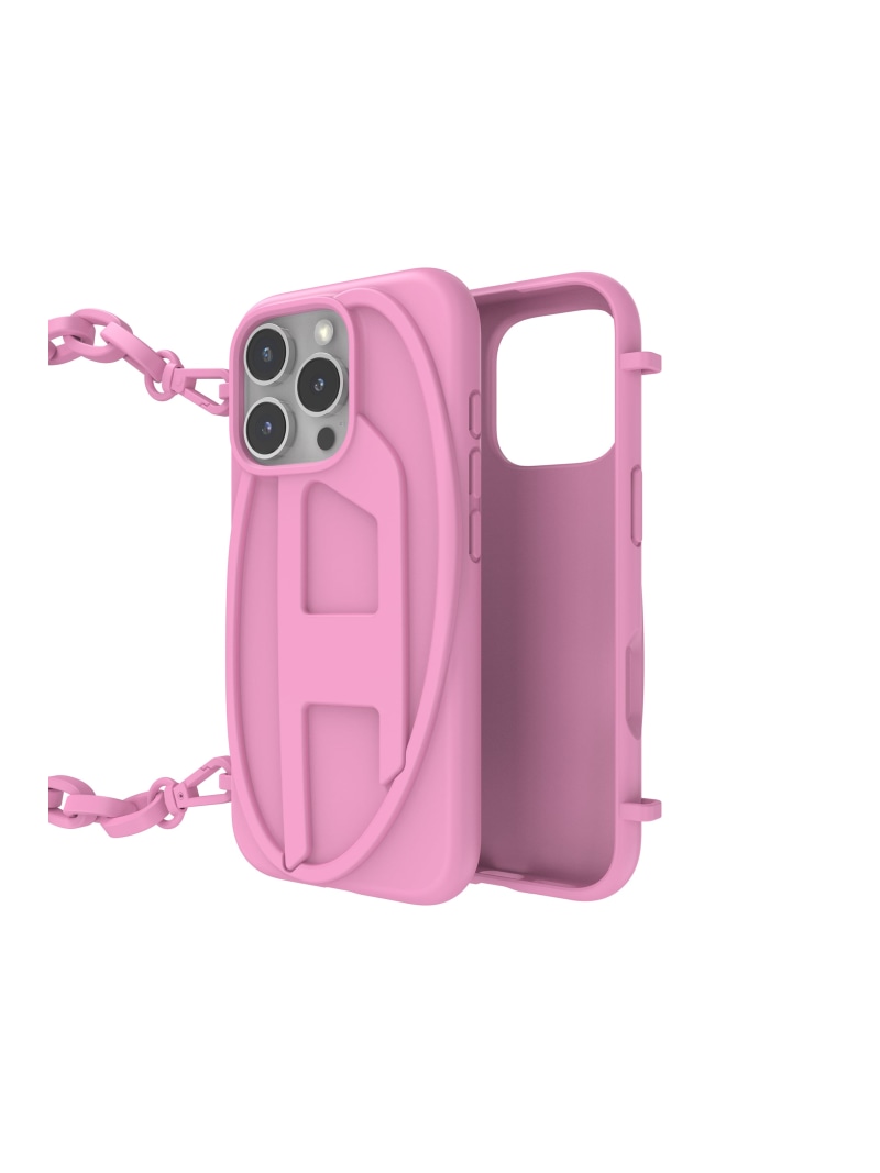DIESEL DIESEL アイフォンケース iPhone 16 Pro相応う DP0857 ディーゼル スマホグッズ・オーディオ計器 スマホ・経口避妊薬・パソコン入れもの/押しかぶせる 赤いこと【貨物輸送無料】