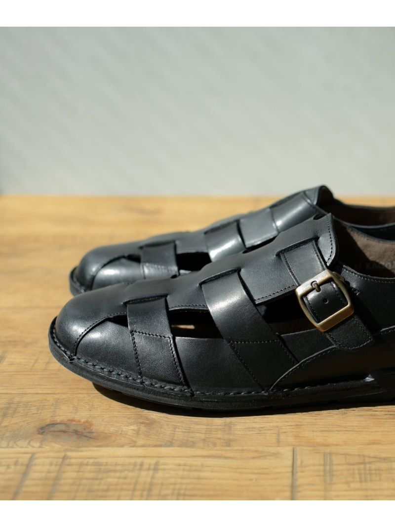 【SALE／10%OFF】SLOW FACTORY 【MoonStar】SLUカゴ2 メンズ/レディス 国産 本革 サンダル ムーンスター シューズ・靴 サンダル ブラック【RBA_E】【送料無料】