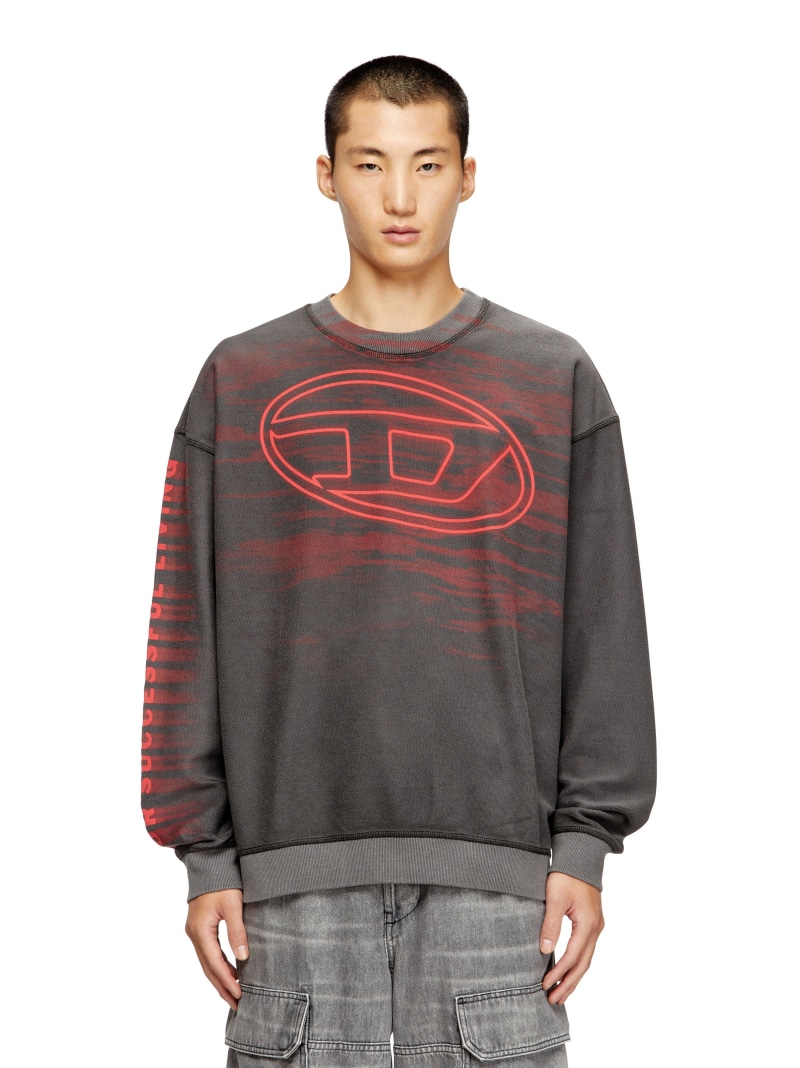 【SALE／40%OFF】DIESEL メンズ プルオーバースウェット S-BOXT-T1 ディーゼル トップス スウェット・トレーナー グレー ネイビー【RBA_E】【送料無料】