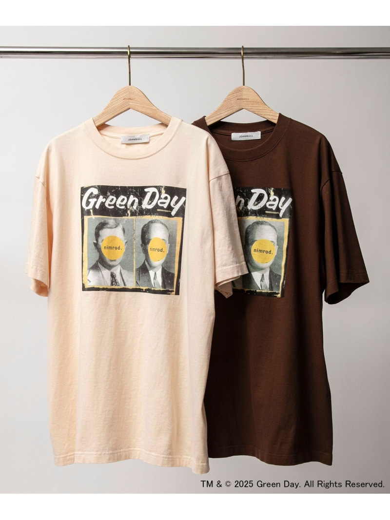 Johnbull Private labo GREEN DAY nimrod. Tシャツ ジョンブルプライベートラボ トップス カットソー・Tシャツ ベージュ ブラウン【送料無料】｜ Fashion Men