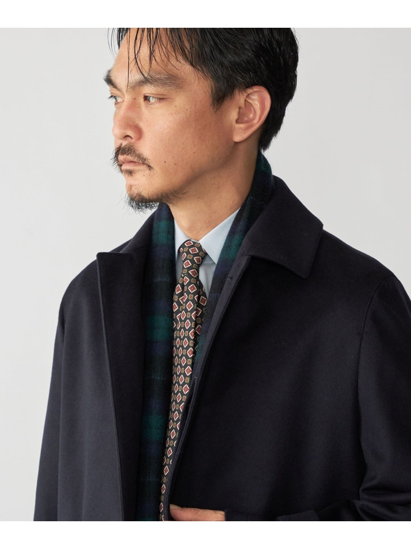 SHIPS MEN SHIPS: カシミヤ タータンチェック マフラー シップス ファッション雑貨 マフラー・ストール・ネックウォーマー ネイビー【送料無料】
