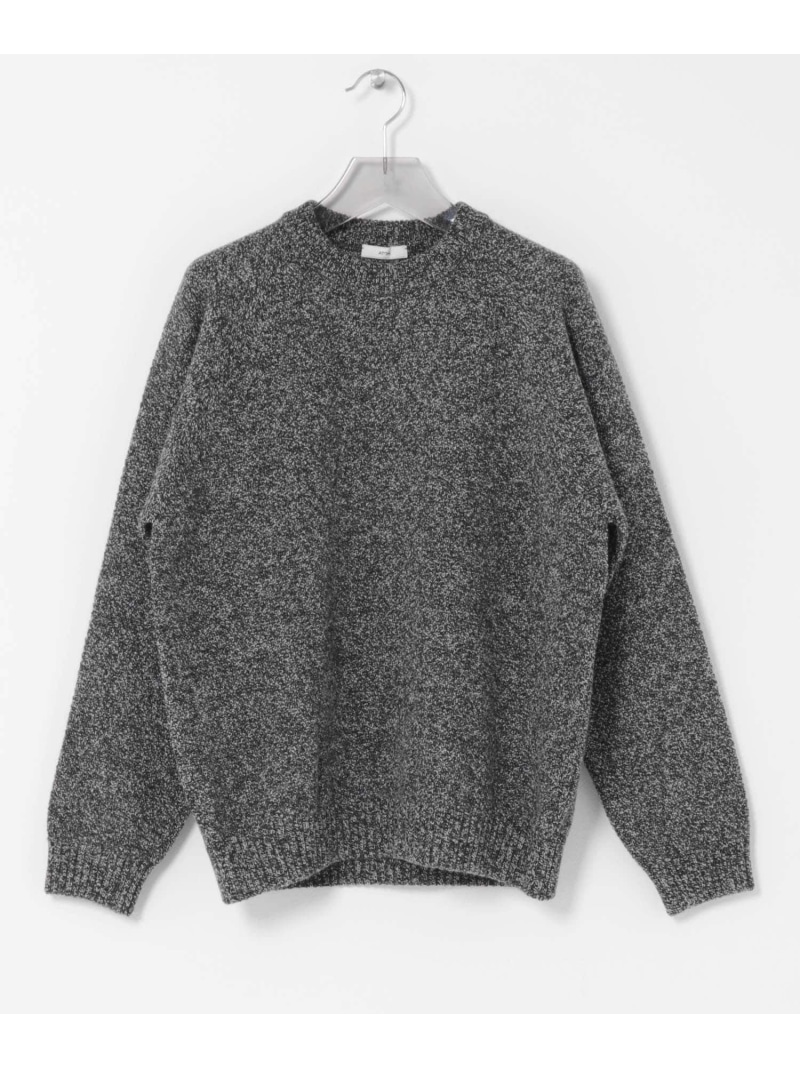 URBAN RESEARCH ATON LAMBS WOOL C/N SWEATER アーバンリサーチ トップス 編み物 赤銅色【貨物輸送無料】