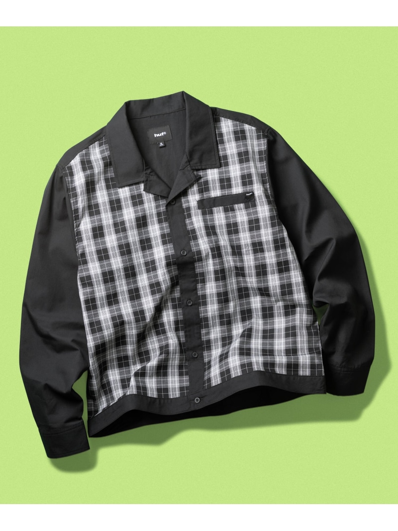 HUF COOLIDGE PLAID LS SHIRT / HUF ハフ シャツ ハフ トップス シャツ・ブラウス ブラック【送料無料】｜ Fashion Men