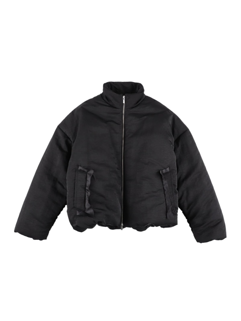 sulvam 【26AW】<sulvam>Tough winter short JKT サルバム ジャケット・アウター ナイロンジャケット ブラック ホワイト【送料無料】| Fashion Men