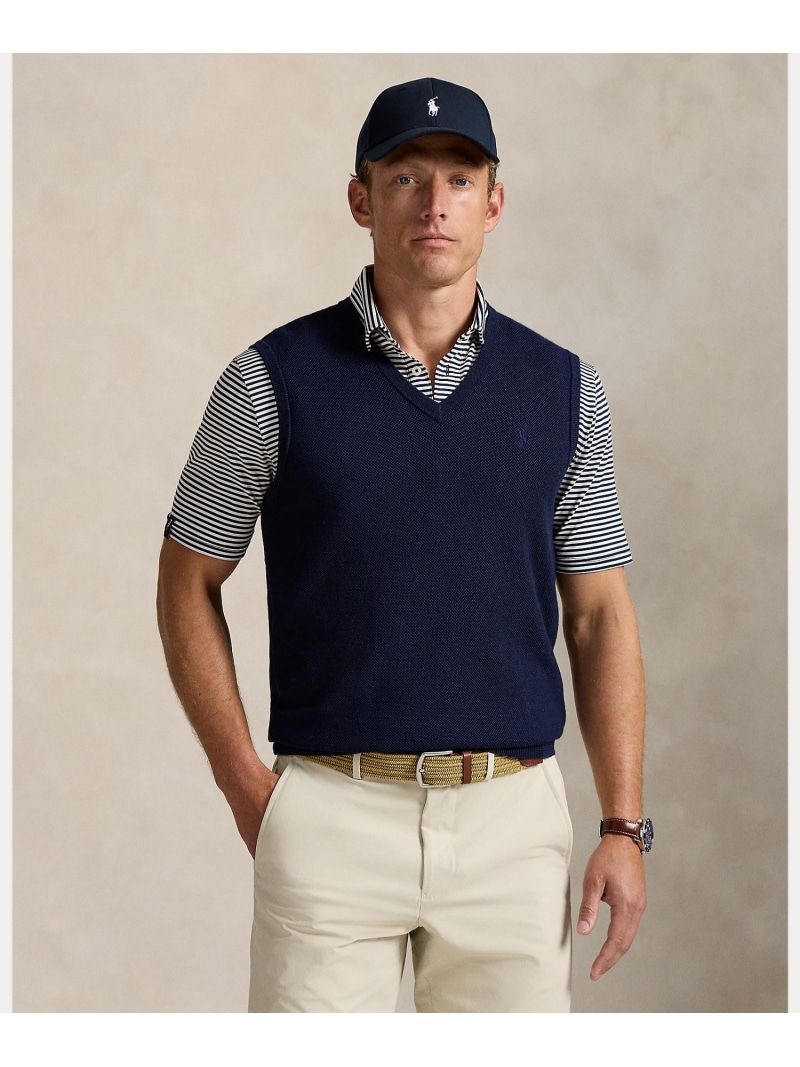 POLO GOLF/RLX Golf (POLO GOLF)パフォーマンス セーター ベスト ラルフローレン トップス ベスト・ジレ ネイビー【送料無料】