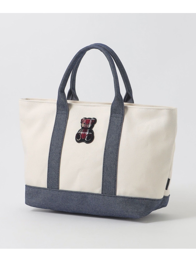BLACK LABEL CRESTBRIDGE 【一部店舗限定】クレストブリッジチェックベアワッペンドライバーズトート ブルーレーベル / ブラックレーベル・クレストブリッジ バッグ その他のバッグ ネイビー ホワイト【送料無料】｜ Fashion Men