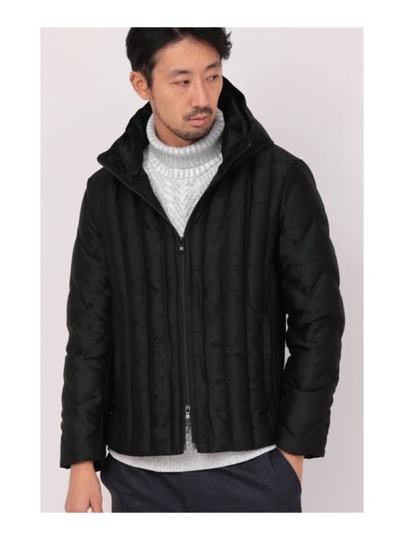 【SALE／30%OFF】HIGH STREET HIGH STREET∴T/Rキルトフーディーダウンブルゾン トルネードマート ジャケット・アウター ブルゾン・ジャンパー グレー ブラック【RBA_E】【送料無料】 27,335円