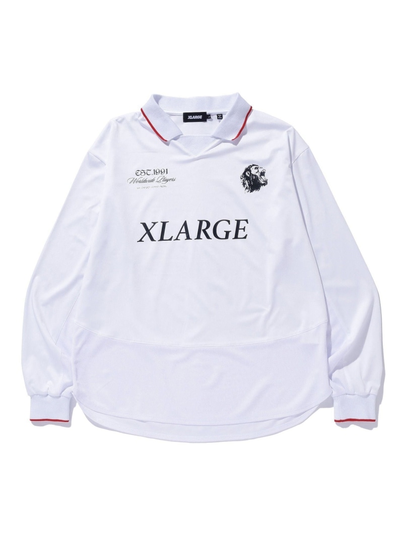 XLARGE L/S FOOTBALL SHIRT エクストララージ トップス カットソー・Tシャツ ブラック ホワイト【送料無料】