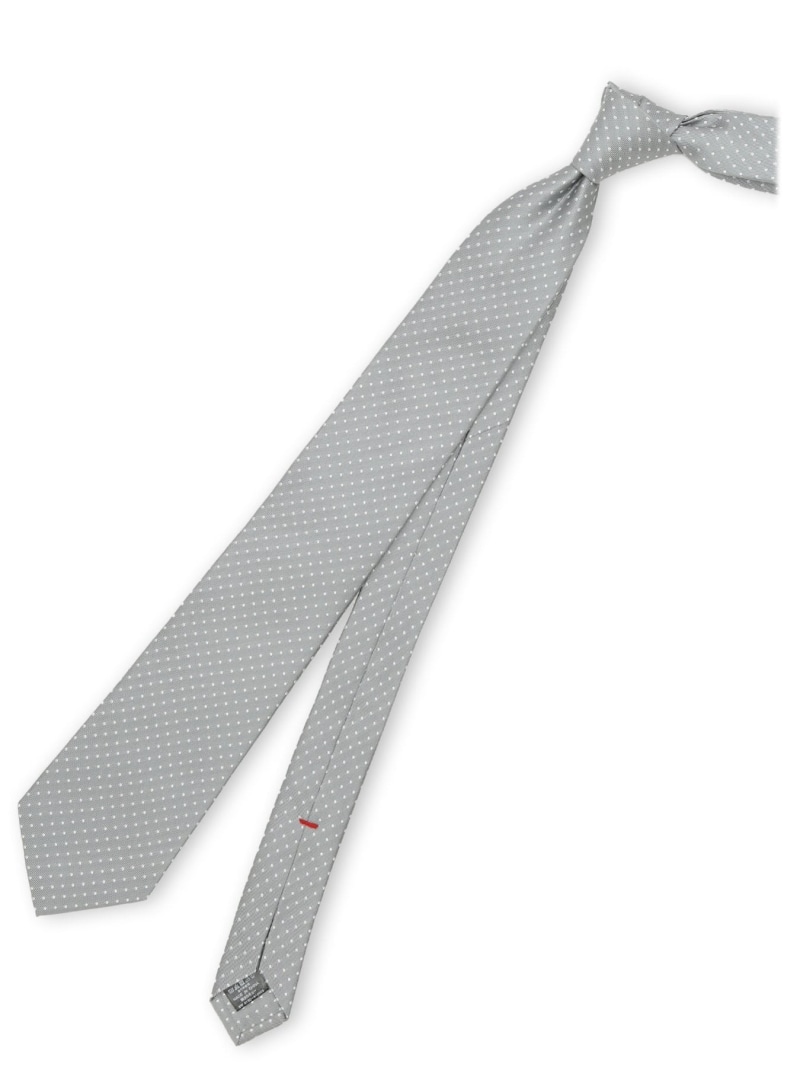 【SALE／10%OFF】m.f.editorial セッテピエゲ シルクドット柄 レギュラータイ 8cm幅 【26SS】 タカキュー スーツ・フォーマル ネクタイ・蝶ネクタイ グレー【RBA_E】【送料無料】