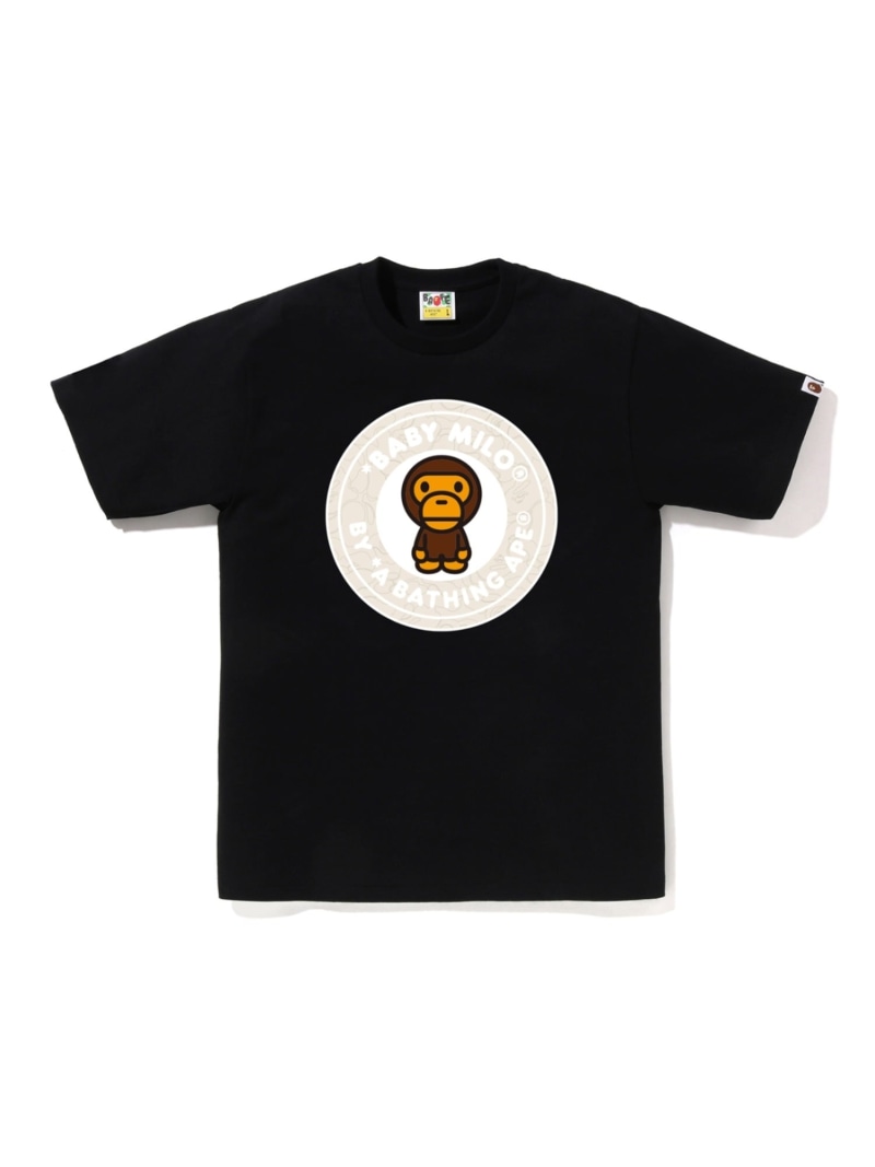 A BATHING APE LINE CAMO MILO BUSY WORKS TEE ア ベイシング エイプ トップス カットソー・Tシャツ ブラック ホワイト【送料無料】｜ Fashion Men