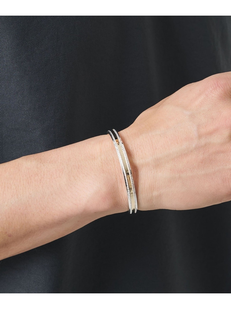 BEAUTY&YOUTH UNITED ARROWS BRASS コンビ バングル ビューティー＆ユース　ユナイテッドアローズ アクセサリー・腕時計 ブレスレット・バングル【送料無料】