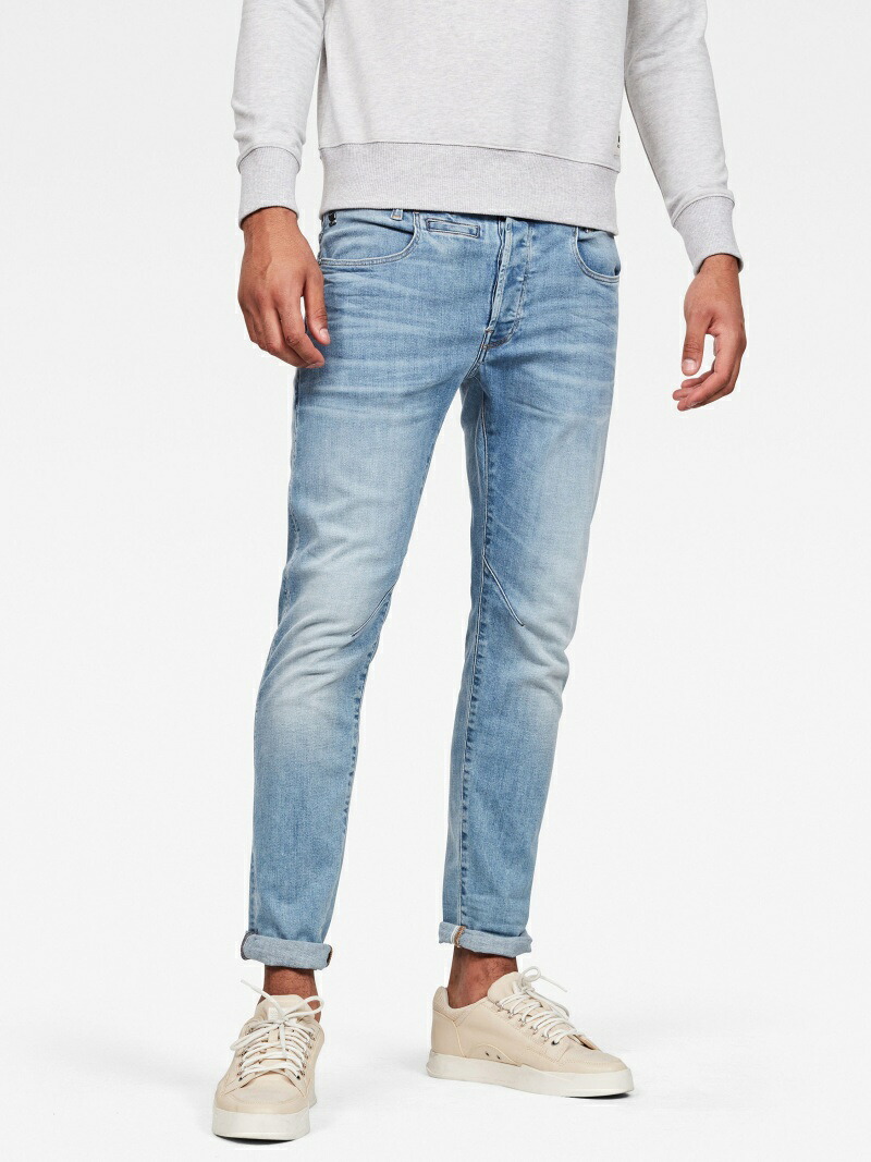 【SALE／40%OFF】G-Star RAW 【堅苦しさ販売店】D-Staq 5-POCKET SLIM/スリムテーパードジーンズ ジースターロゥ ズボン下 デニム・ジーンズズボン下 青色【RBA_E】【貨物輸送無料】
