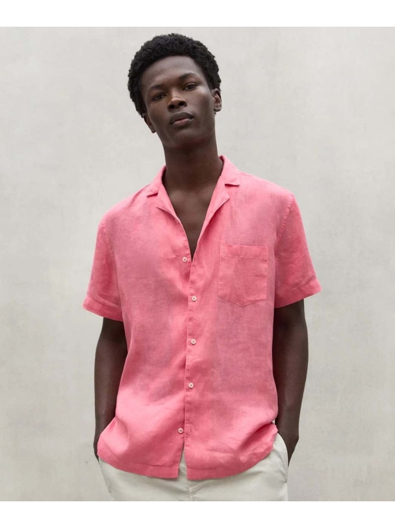 【SALE／26%OFF】ECOALF SUTAR シャツ / SUTAR LINEN SHIRT MAN エコアルフ トップス シャツ・ブラウス ネイビー レッド カーキグリーン【RBA_E】【送料無料】
