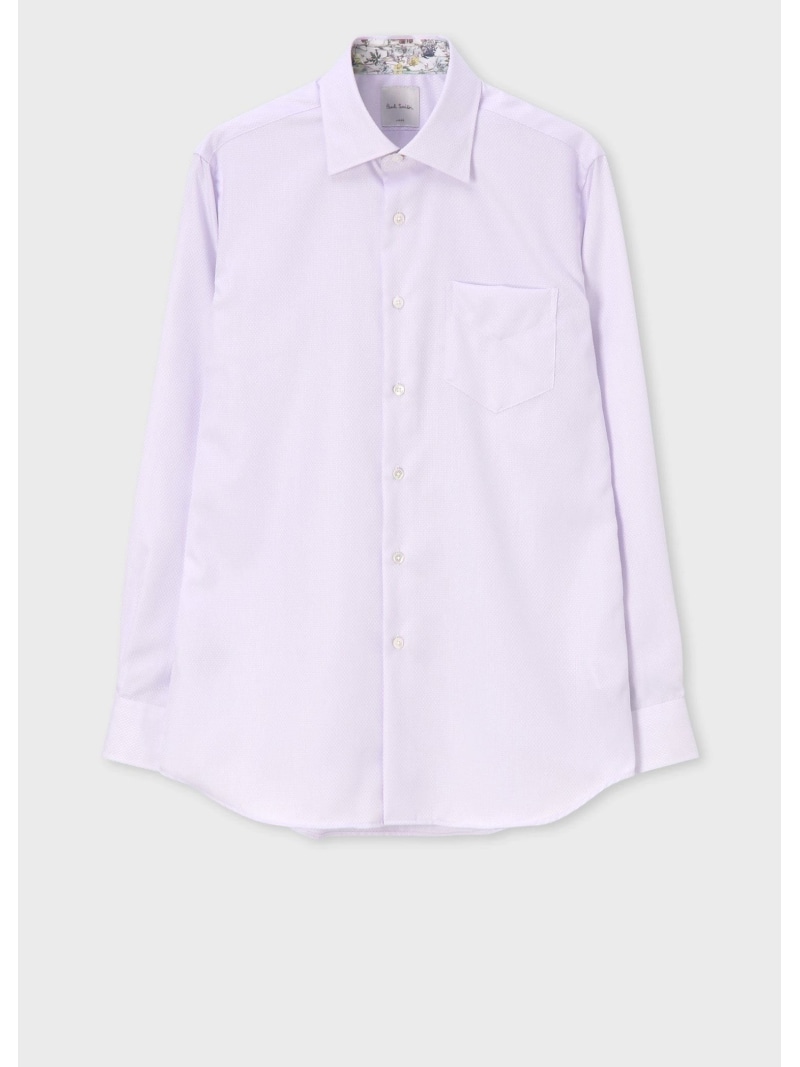 Paul Smith ジオメトリックダイヤ お召しものプルオーバー 極点・スミス 背広・フォーマル Yプルオーバー・カッターシャツ 白いこと パープル【貨物輸送無料】