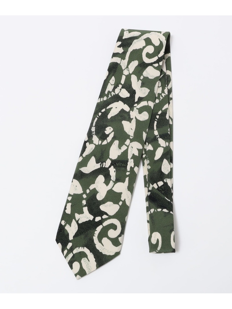 【SALE／40%OFF】SHIPS MEN 【SHIPS別注】Stefano Cau: バティック ボタニカル プリント ネクタイ シップス スーツ・フォーマル ネクタイ・蝶ネクタイ ブラウン【RBA_E】【送料無料】