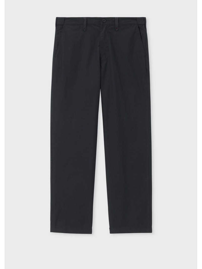 【SALE／20%OFF】PS Paul Smith リップストップ ワイドストレート トラウザーズ ポール・スミス パンツ スラックス・ドレスパンツ ネイビー【RBA_E】【送料無料】｜ Fashion Men