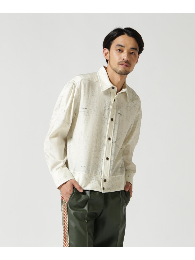 IRENISA イレニサ OPEN CUTTING SHIRT ガーデン COLLAR GARDEN