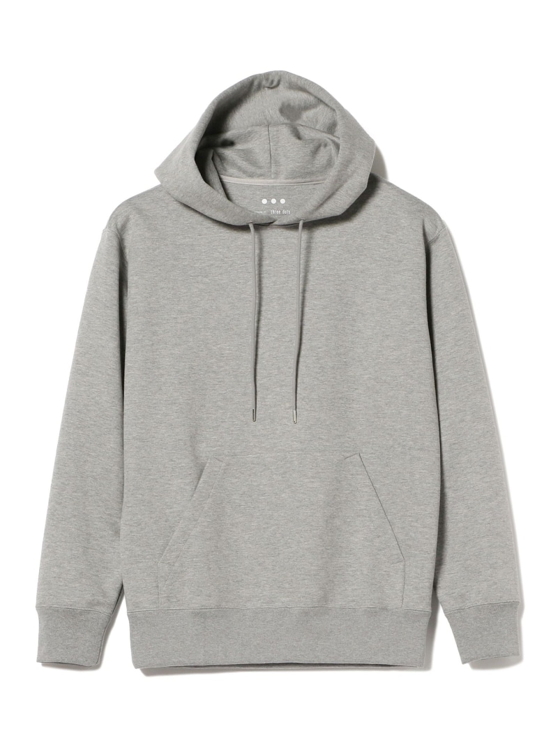 BEAMS F three dots / 別注 スウェット フードパーカ ビームス メン トップス パーカー・フーディー ブラック【送料無料】