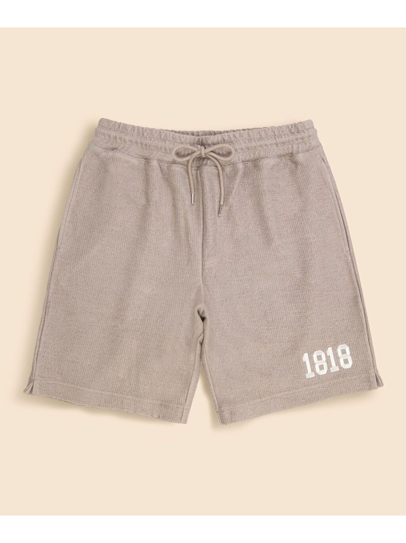 【SALE／20%OFF】BROOKS BROTHERS コットン 1818ロゴ パイルショーツ ブルックス ブラザーズ パンツ その他のパンツ ネイビー ベージュ【RBA_E】【送料無料】