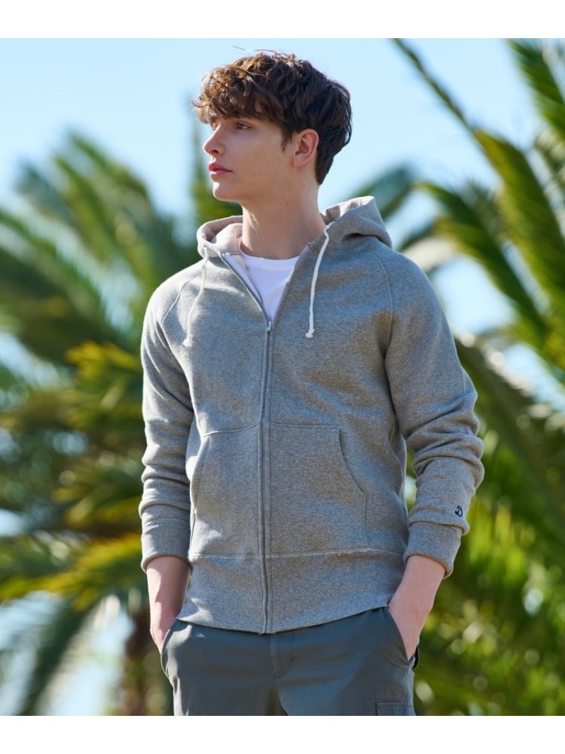 DRESSTERIOR ◆【ミリオンセラー】デキシー吊裏毛ジップアップパーカ 御召しものテリア トップス パーカー・フーディー 薄墨色 青碧 米国海軍【貨物輸送無料】
