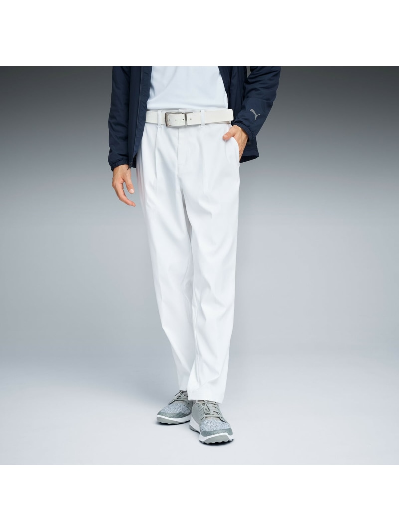 【SALE／30%OFF】PUMA メンズ ゴルフ PB ワイド テーパード パンツ STRETCH LONG PANTS プーマ パンツ その他のパンツ ホワイト【RBA_E】【送料無料】