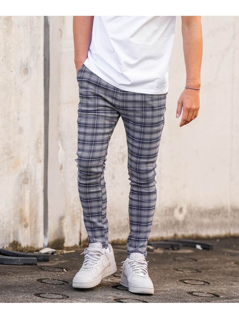 Retro Engine RTEG Bitter Check PT アダムスジャグラー パンツ その他のパンツ ネイビー【送料無料】｜ Fashion Men