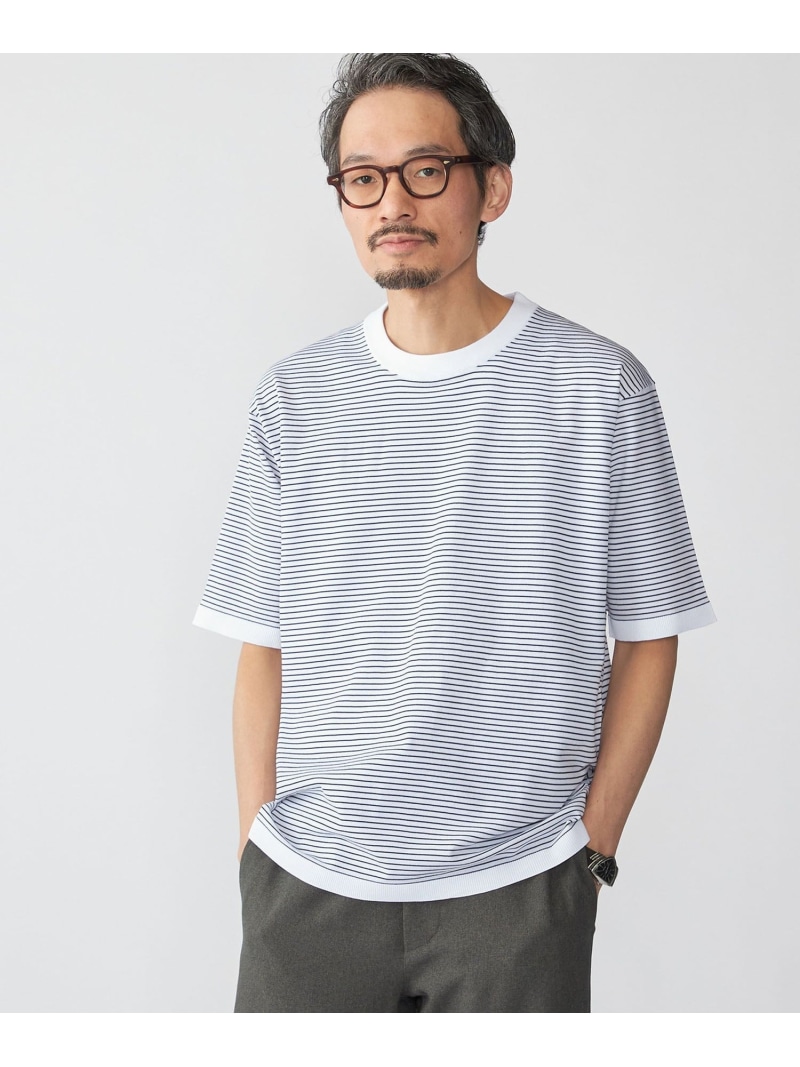 【SALE／40%OFF】SHIPS MEN SHIPS:＜洗濯機可能＞18ゲージ ポリエステル ライト リラックス Tシャツ シップス トップス カットソー・Tシャツ ネイビー ホワイト【RBA_E】【送料無料】