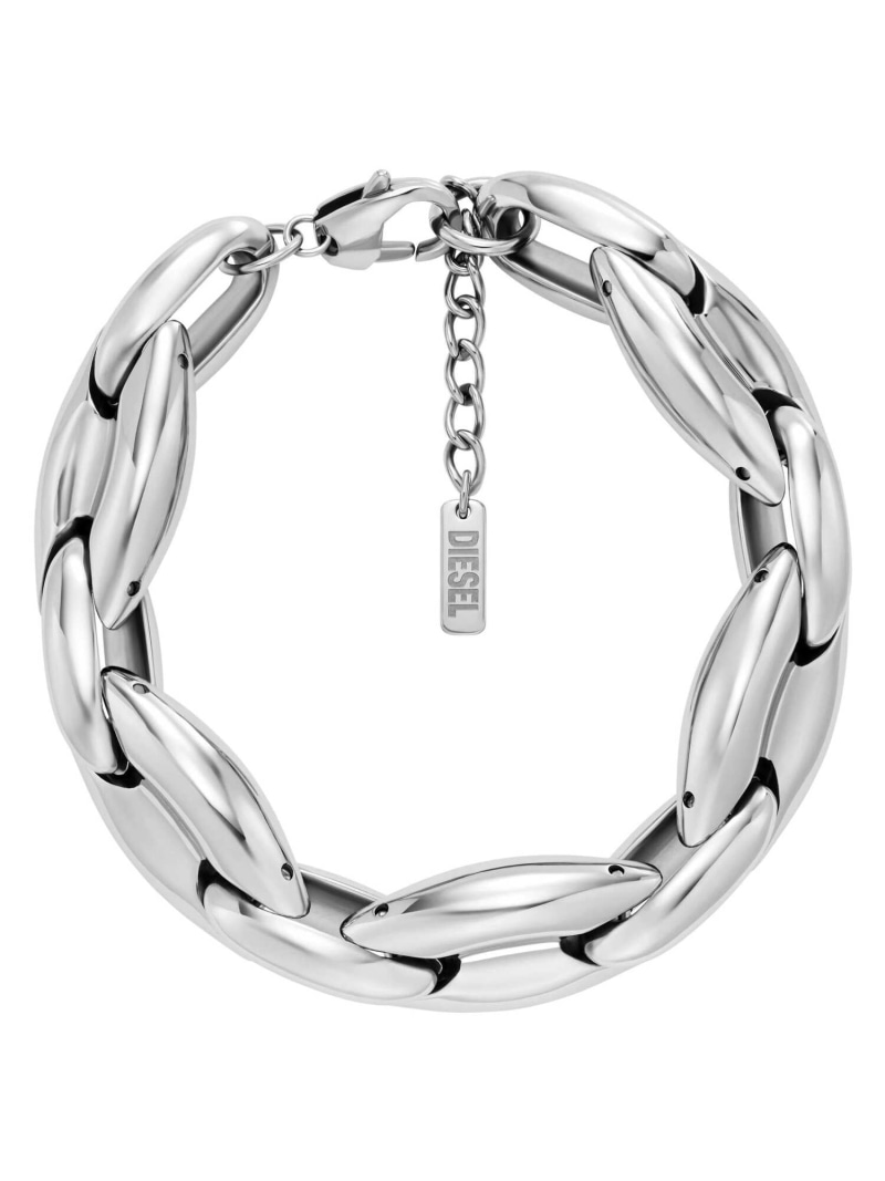 DIESEL ディーゼル アクセサリー メンズ ブレスレット シルバー DX1585040 ウォッチステーションインターナショナル アクセサリー・腕時計 ブレスレット・バングル シルバー【送料無料】| Fashion Men