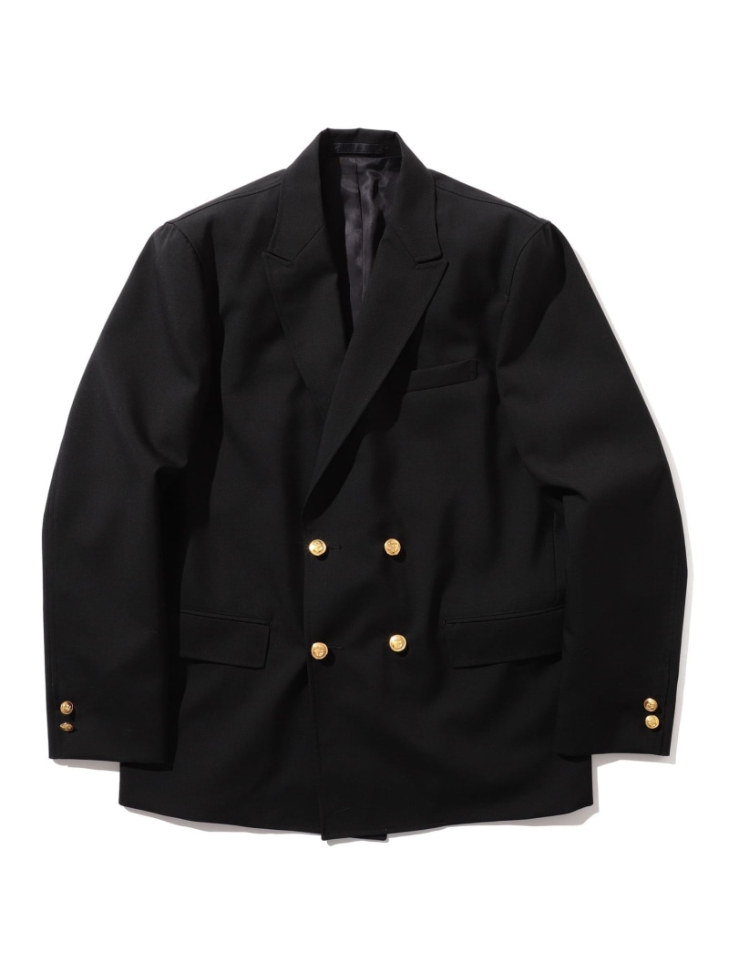 BEAMS PLUS 4B Double Breasted Blazer Wool ビームス メン ジャケット・アウター テーラードジャケット・ブレザー ネイビー【送料無料】