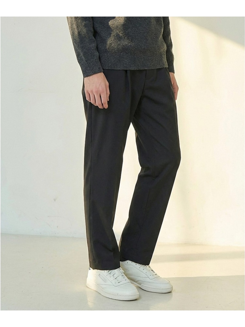 【SALE／20%OFF】ABAHOUSE LASTWORD 【セットアップ対応】Tactical Performance 1プリーツ イージ アバハウス パンツ その他のパンツ ブラック グレー【RBA_E】【送料無料】｜ Fashion Men