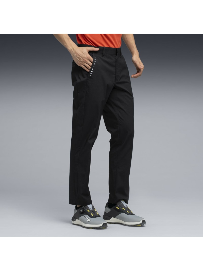 PUMA メンズ ゴルフ PB 千鳥 テーパード パンツ CHIDORI TAPERED PANTS プーマ パンツ その他のパンツ ブラック【送料無料】