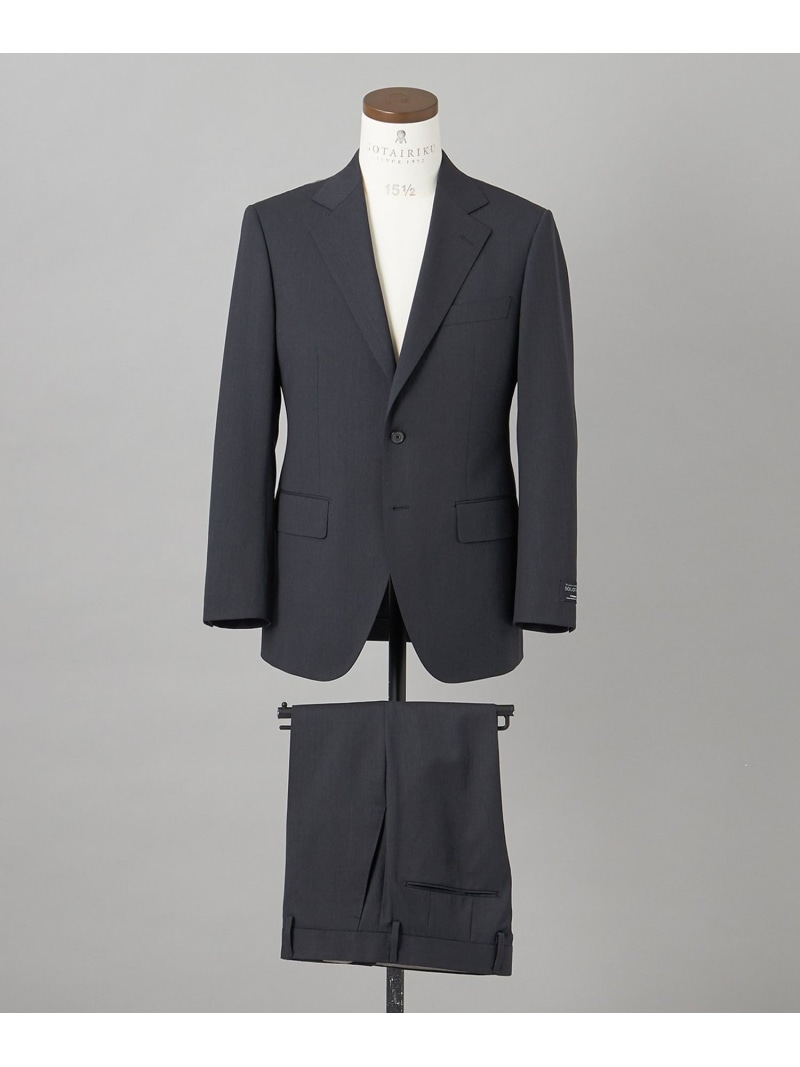 【SALE／20%OFF】GOTAIRIKU オールシーズン対応【御幸毛織】WOOL×SOLOTEX ストレッチスーツ(グレー無地) ゴタイリク スーツ・フォーマル セットアップスーツ グレー【RBA_E】【送料無料】