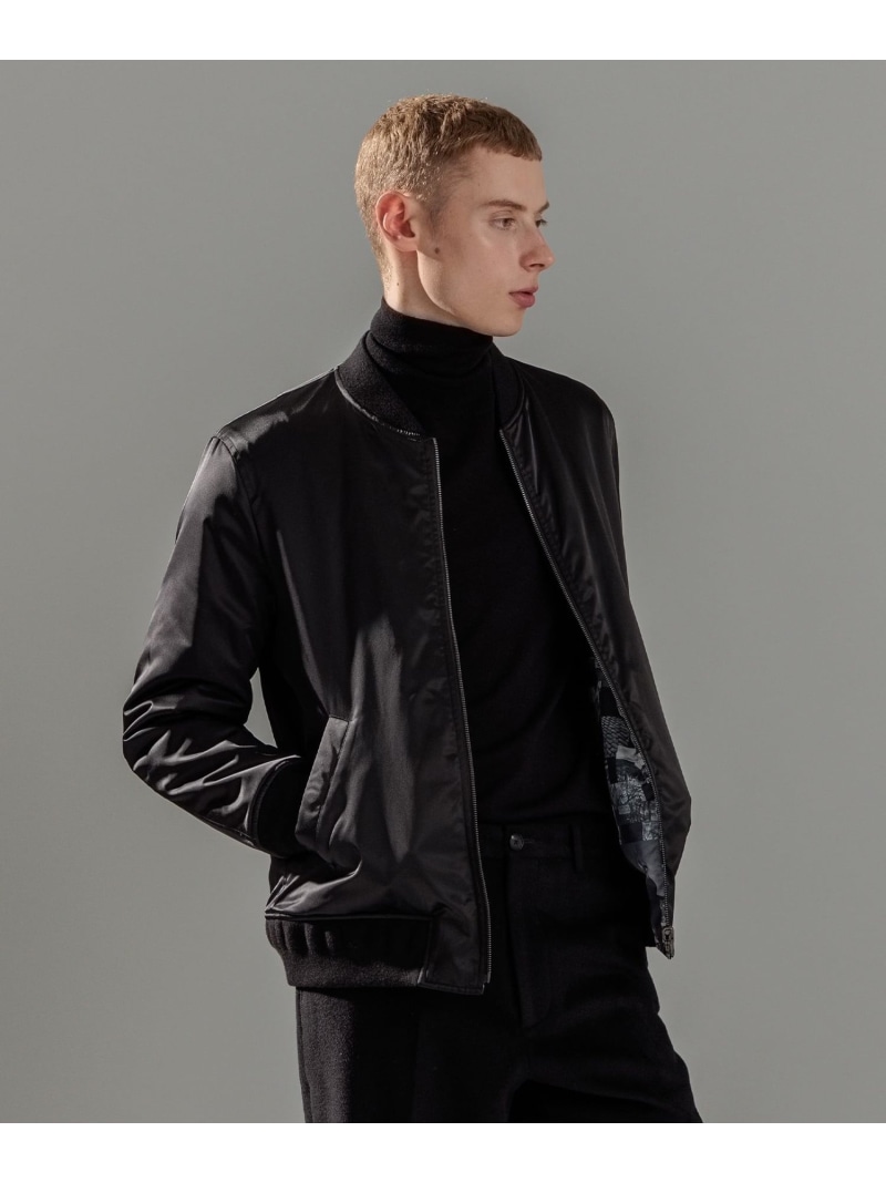 【SALE／30%OFF】JOSEPH HOMME フォトグラフィックロンドン  MA-1 ジョゼフ オム ジャケット・アウター ブルゾン・ジャンパー ブラック【RBA_E】【送料無料】
