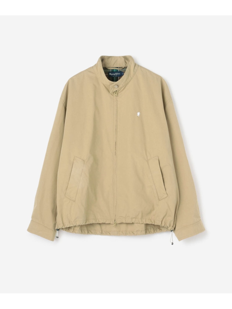 Bshop Gymphlex ｜ コットンポリエステル ジップジャケット MEN ビショップ ジャケット・アウター テーラードジャケット・ブレザー ベージュ ブラック【送料無料】 20,350円