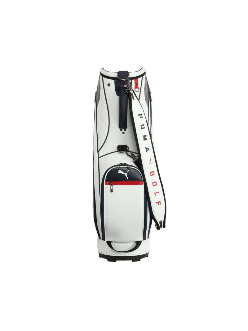 PUMA ユニセックス ゴルフ PUベーシック キャディバッグ GOLF PU BASIC Caddie Bag プーマ バッグ その他のバッグ ホワイト【送料無料】｜ Fashion Men
